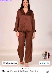 Brown Button-Down Shirt