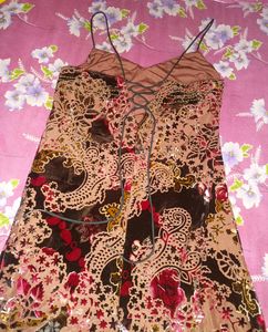 BERSHKA velvet Partywear Dress