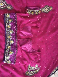 Elegant Pink &amp; Purple Saree..