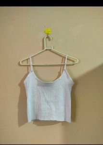 White Full Sleeve + Crop Top