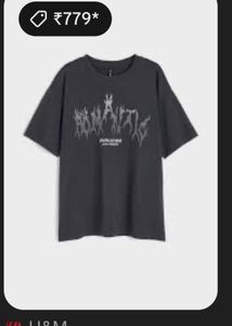 HM SIZE M Graphic Print Tee