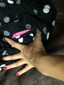 Saubhagya Polka Dot Blouson Top