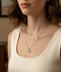 Layered Evil Eye Necklace