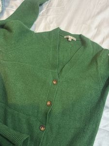 Uniqlo Green Cardigan Sweater