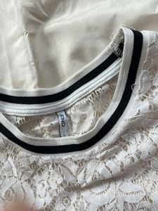 White Lace Floral Top