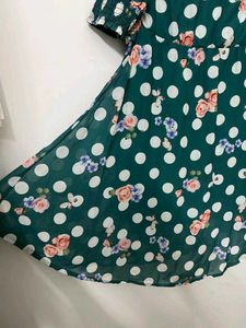 Floral Polka Dot Dress