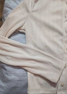 White Long Sleeve Top