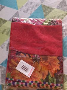 Red Printed Saree