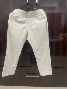 white cream jeans