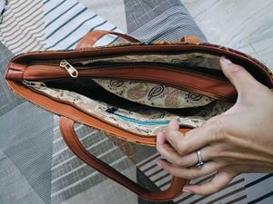 Multi Colour Jaipuri Printed Hand Bag