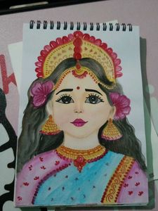 Cute Laxmi Maa Drawing
