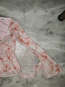 Pink Mesh Top