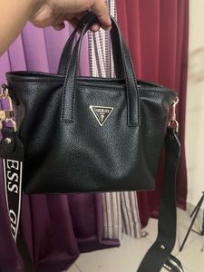 authentic Guess Black Tote Bag