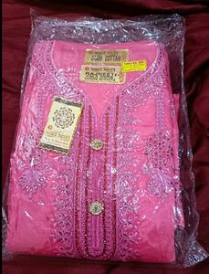 Unstriched Suit Piece Stone And Thread Work