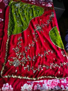 Gorgeous heavy work saree