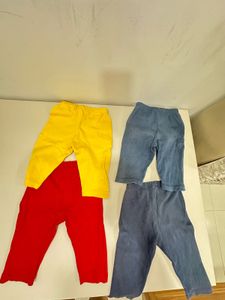 3-6 Months Babyhug Pants Pack Of 4