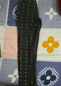 Combo Of Cute Character Wool Print Pants For Girls