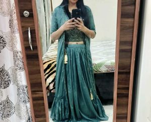 Lehenga Choli And Shrug Set