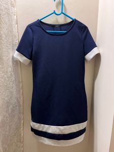 Navy &amp; White Mini Dress