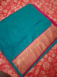 Elegant Teal Saree