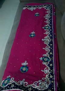 Beautiful Rani pink saree