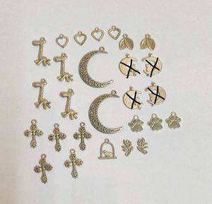 74pcs Metal Charms Combo Raw material