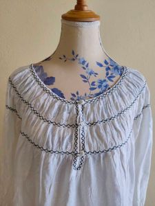 Embroidered Peasant Blouse