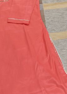Beautiful Back Cut Kurta With Gown
