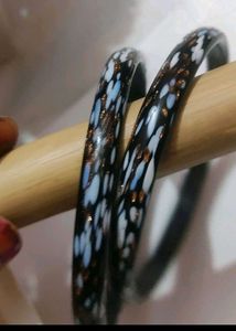 Beautiful Glass Bangle, kada,cuhri set