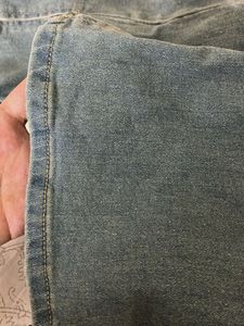 Fit And Flare Washed Denim Jeans