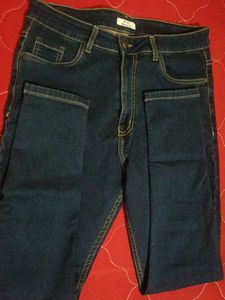 Dark Blue Denim Jeans