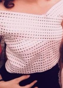 White Sequin Top