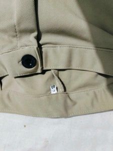 Wide Leg Khaki Cargo Pants