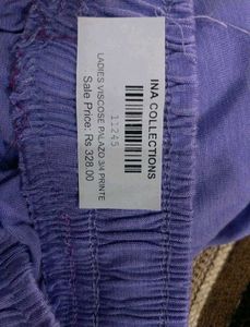 3/4 Viscose Rayon Plazo