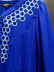 Bright Blue Kurti.