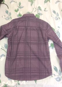 Stylish Purple Tonal Plaid Button-Up Shirt