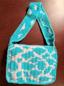Crochet cloud Shoulder Bag