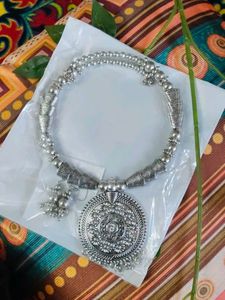Bohemian Silver Statement Necklace