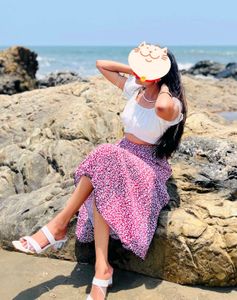 Floral Print Skirt
