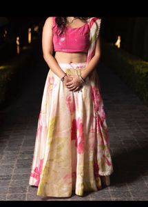 Floral  Blingy Designer Lehenga Choli Set