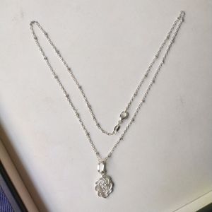 925 Silver Chain + ॐ Pandent  ⛓️ Set