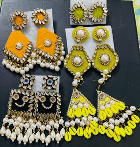 Hand Made 5pair Earrings Combo Set