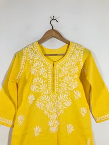 Yellow Emboridered Kurta(Women’s)