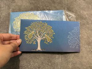 Beautiful Blue Shagan Envelopes (Pack Of 10)