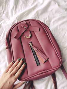 Girls Mauve Mini Backpack
