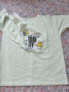 👕 Mint Green Minions Graphic Tee  👕