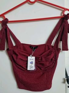 Burgundy Sparkle Top