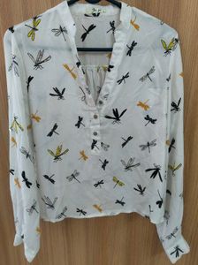 Dragonfly Print Top