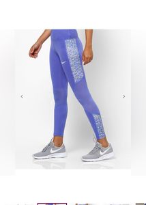 NIKEHigh-Rise Slim Fit Sports Leggings with Printe
