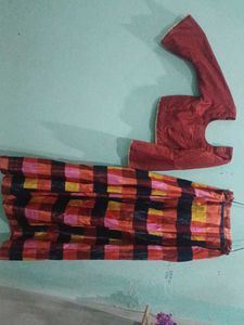 Checkered Maxi Skirt